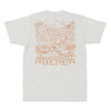 Grand Canyon Aerial Illustration Short Sleeve Unisex Tee in Natural