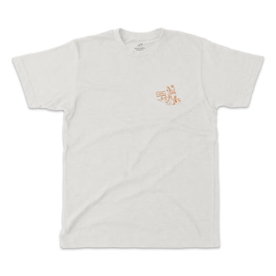 Grand Canyon Aerial Illustration Short Sleeve Unisex Tee in Natural