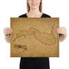 Grand Canyon National Park Map Poster