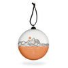 Grand Teton Contour Lines Flat-Globe-Shaped Ornament