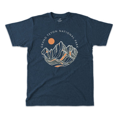 Grand Teton Contour Lines Short-Sleeve Unisex Tee - McGovern Outdoor