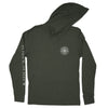 Grand Teton Line Map Hooded Unisex Tee