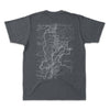 Grand Teton Line Map and Compass Short-Sleeve Uni Tee
