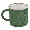 Grand Teton National Park Line Map Camp Mug
