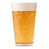 Grand Teton National Park Line Map Pint Glass