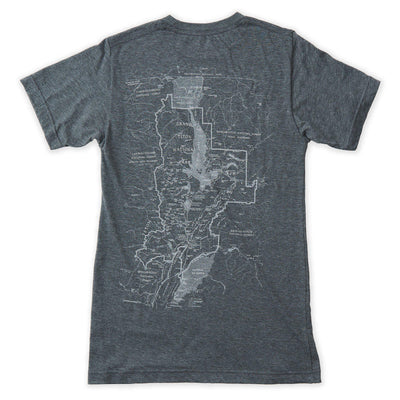 Grand Teton National Park Short-Sleeve Unisex T-Shirt with Map and Cartouche - McGovern & Company