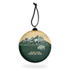 Grand Teton National Park WPA Flat-Globe-Shaped Ornament