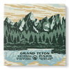 Grand Teton Reflection At Schwabacher Landing Wpa Coaster