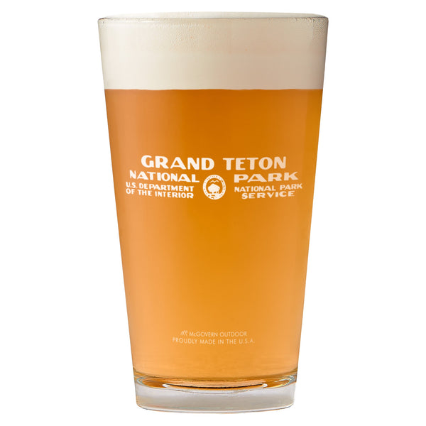 Grand Teton Reflection at Schwabacher Landing WPA Pint Glass