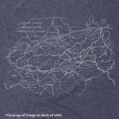 Great Smoky Map Long-Sleeve Unisex T-Shirt