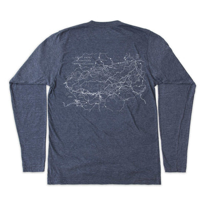 Great Smoky Map Long-Sleeve Unisex T-Shirt