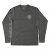 Great Smoky Mountains Line Map Long-Sleeve Unisex Tee in Shadow Grey