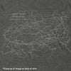 Great Smoky Mountains Line Map Long-Sleeve Unisex Tee in Shadow Grey