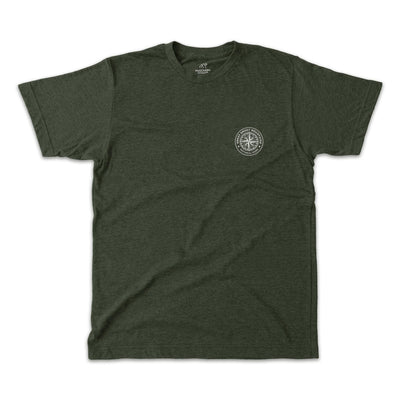Great Smoky Mountains Map and Compass Short-Sleeve Unisex Tee