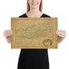 Great Smoky Mountains National Park Map Poster