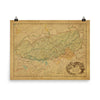Great Smoky Mountains National Park Map Poster