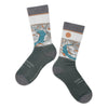 Horseshoe Bend Glen Canyon Contour Lines Socks