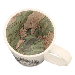 Hot Springs National Park Vintage Map Latte Mug