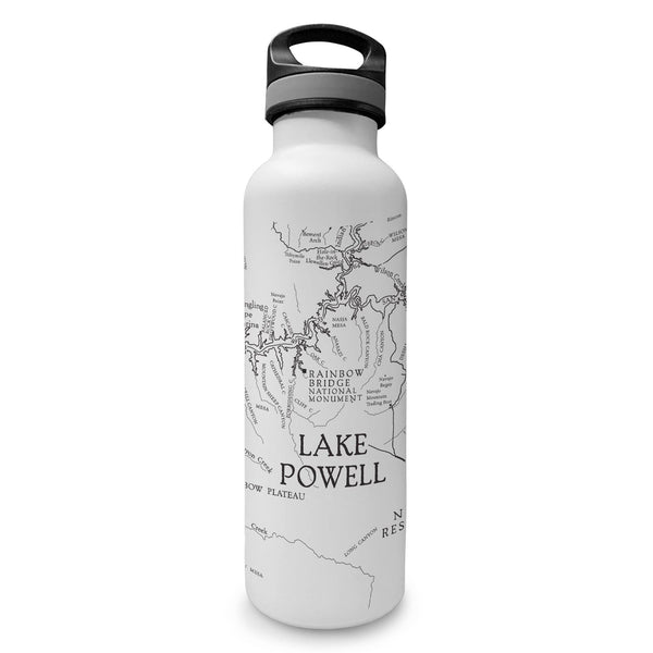 Lake Powell Line Map Insulated Water Bottle - McGovern Outdoor