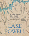 Lake Powell Map Plush Blanket - McGovern & Company