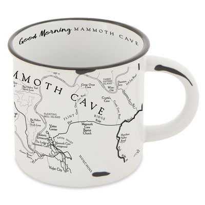 Mammoth Cave Line Map Camp Mug