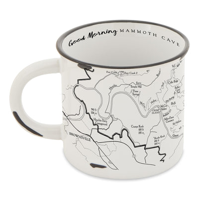 Mammoth Cave Line Map Camp Mug