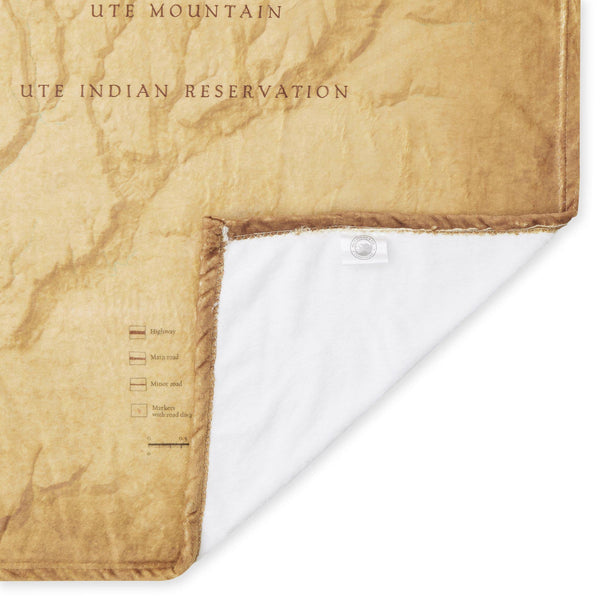 Mesa Verde National Park Map Blanket - McGovern & Company