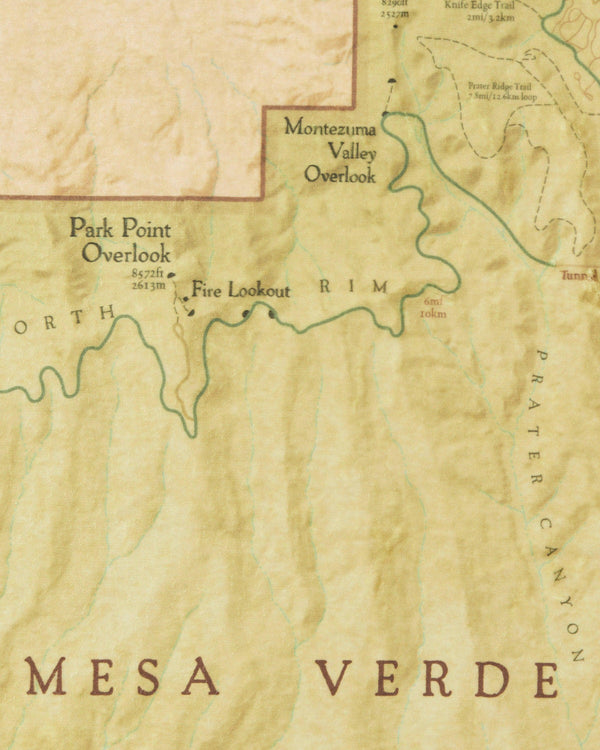 Mesa Verde National Park Map Blanket - McGovern & Company