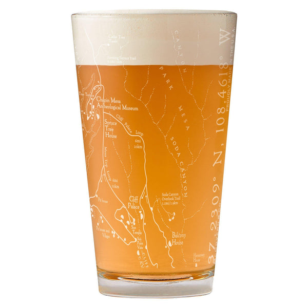 Mesa Verde National Park Map Pint