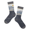 Mount Rainier National Park Contour Lines Socks