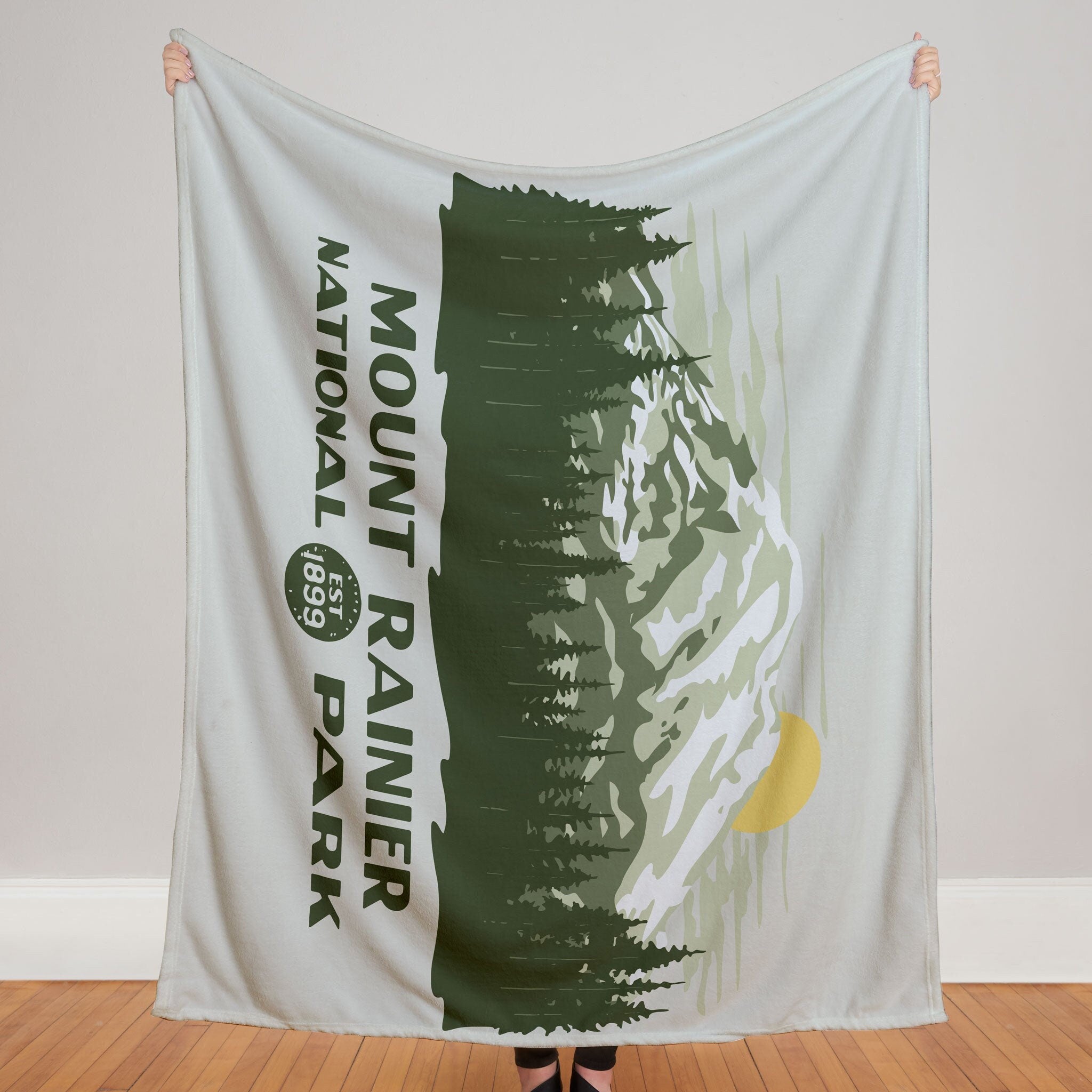 Mount Rainier National Park WPA Blanket McGovern Outdoor
