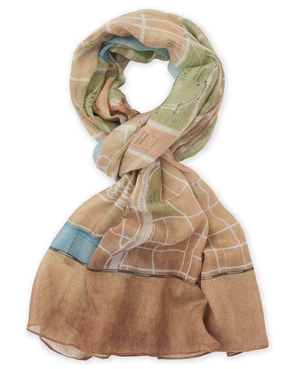 National Mall Vintage Map Scarf - McGovern Outdoor