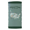 National Parks Of The Usa Illustrated Map Bana