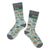 National Parks Of The Usa Illustrated Map Socks