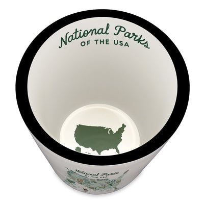 National Parks of the USA Illustrated Map Shot Glass - McGovern Outdoor