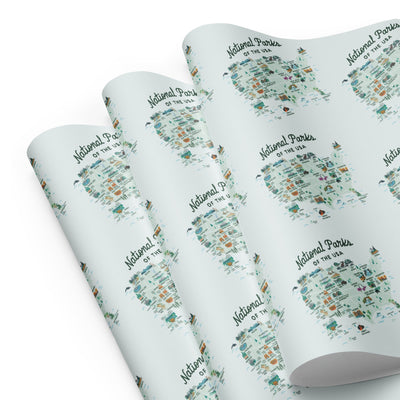 National Parks of the USA Wrapping Paper
