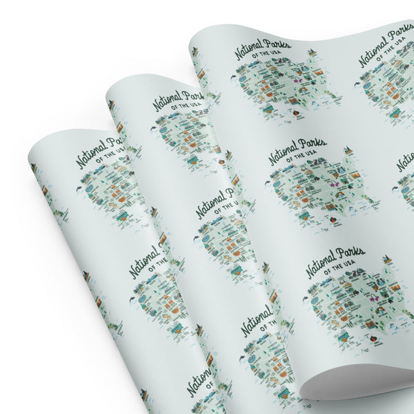 National Parks of the USA Wrapping Paper