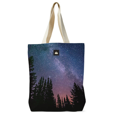 Night Sky Recycled Canvas Tote Bag
