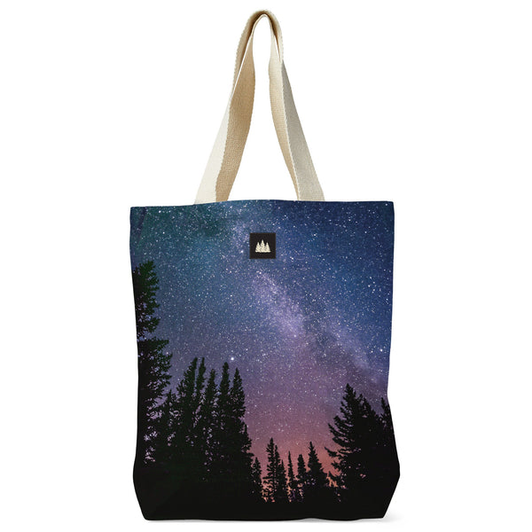 Night Sky Recycled Canvas Tote Bag