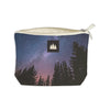 Night Sky Recycled Canvas Zip Pouch