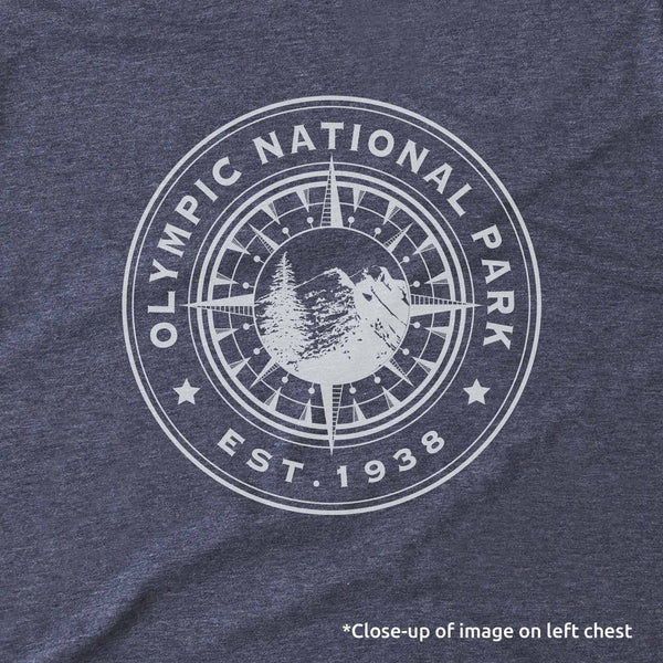 Olympic National Park Compass and Map Long-Sleeve Tee - McGovern Outdoor