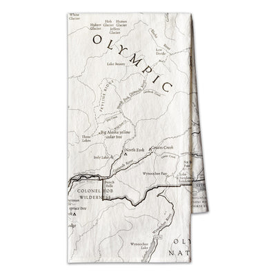 Olympic National Park Map Towel - McGovern & Company