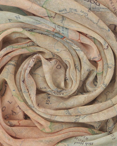 Olympic National Park Map Scarf - McGovern & Company