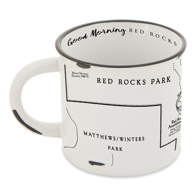 Red Rocks Park and Amphitheatre Line Map Camp Mug