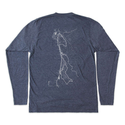 Redwood Parks Map Unisex Long-Sleeve Tee