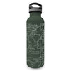 Rocky Mountain Line Map Water Bottle