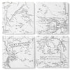 Rocky Mountain National Park Line Map Coasters