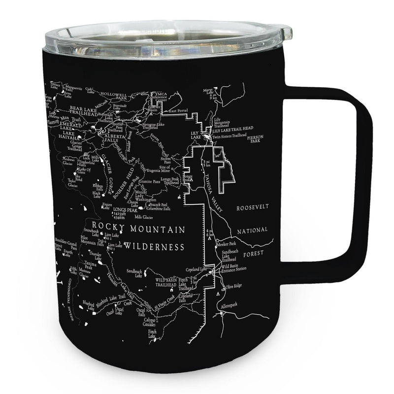 Custom Topography Map Steel Insulated Tumbler