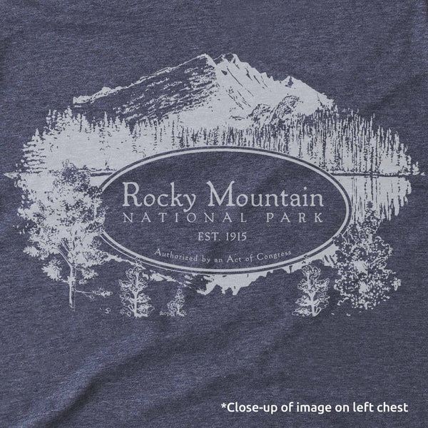 Rocky Mountain National Park Map Long-Sleeve Unisex Tee - McGovern Outdoor