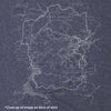Rocky Mountain National Park Map Long-Sleeve Unisex Tee